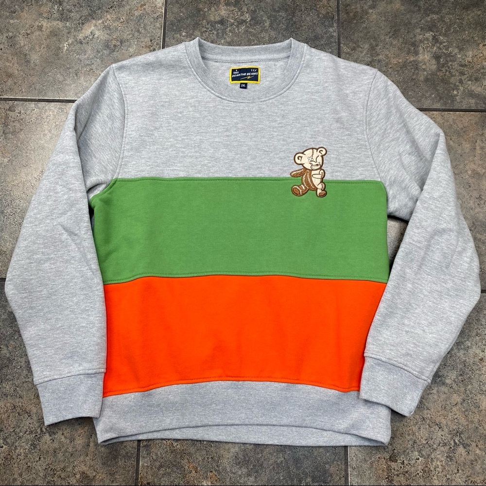Men’s Bearthe Beams Pullover Crewneck Sweatshirt Size 2XL